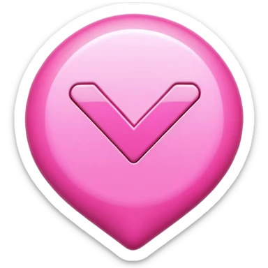 Pink check mark sticker