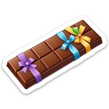 Chocolate bar multy colors sticker