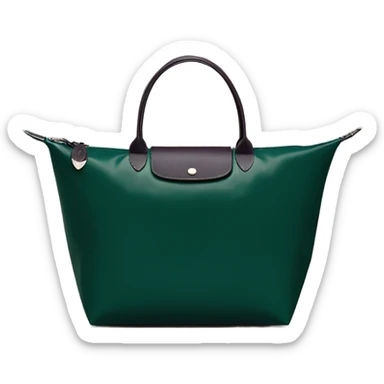 Longchamp dark green without strap  sticker