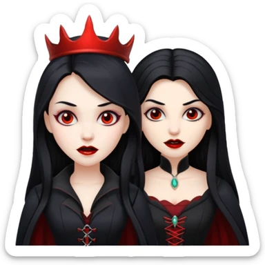 duas vampiras mulheres sticker
