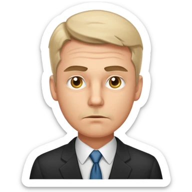 Tired caucasian male business man

marked baggy eyes, light beard sticker