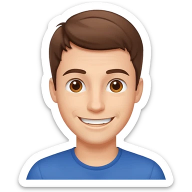 Energetic man sticker