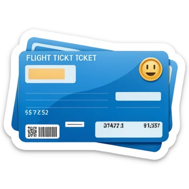 I will buy the flight ticket sticker