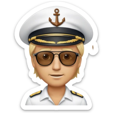 President Trump manning a sailboat sticker