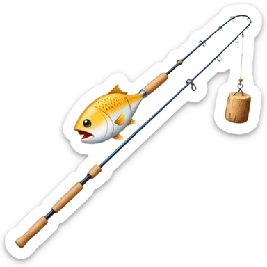 Handy Fishing Pole sticker