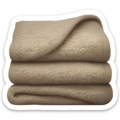 Cozy linen winter blanket  sticker