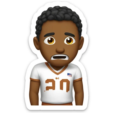 A Texas fan crying sticker