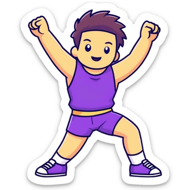 patricio from sponge bob dancing sticker