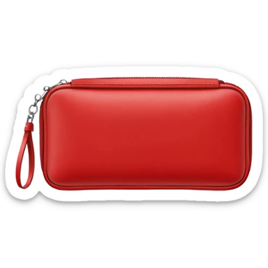 red pencilcase sticker