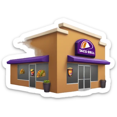Taco Bell store sticker