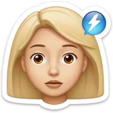 person looking up left sticker