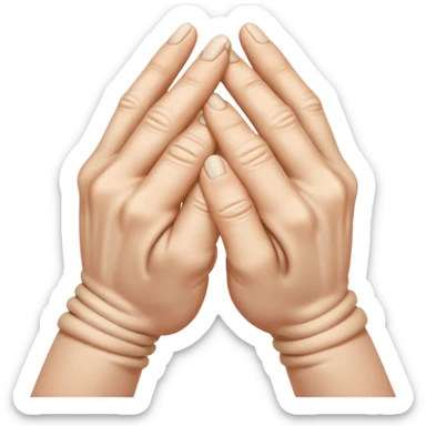 two hands gesturing a strangling motion with no person included  sticker