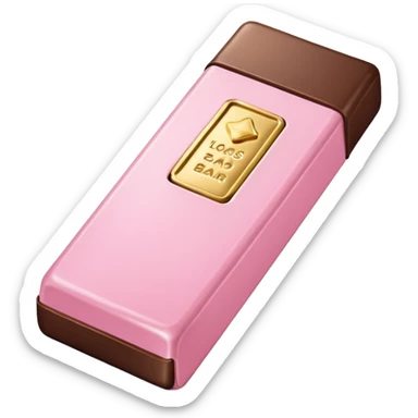 Sabrina carpenter sweet tooth perfume (shaped liked a light pink chocolate bar)  sticker