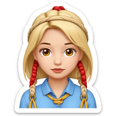 Bdsm girl emoji tied up sticker