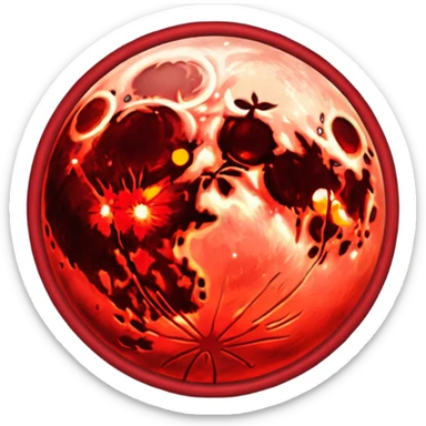 Blood moon sticker