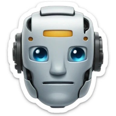 favicon head robot sticker