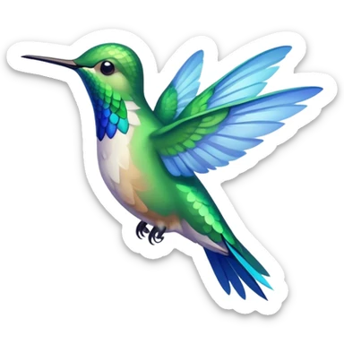 Un colibrí sorprendido  sticker