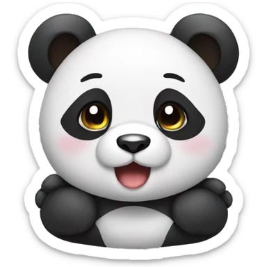 Cute panda sticker