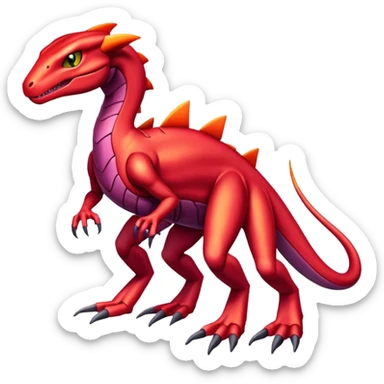 Salazzle-Genesect-Koraidon-Fakémon-hybrid-creature (full body)  sticker