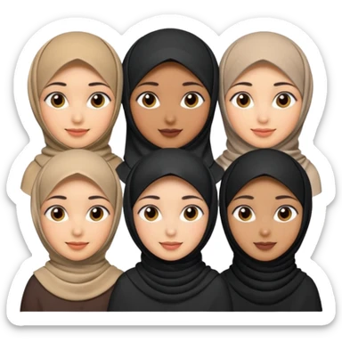 hijab women sticker