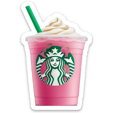 starbucks pink drink sticker