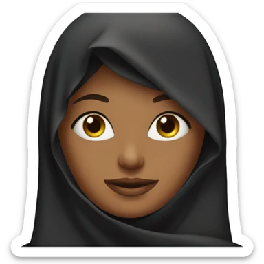 woman in burka sticker