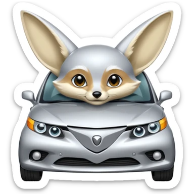 fennec car sticker