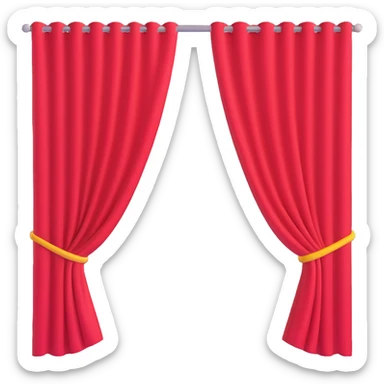 curtain plain sticker