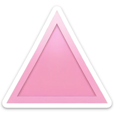 Pink triangle from the Weezer song sticker