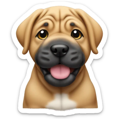 Sharpei puppy sticker