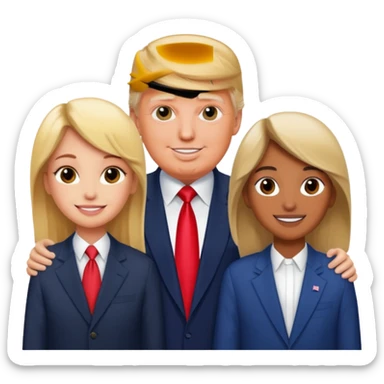 donald trump siblings sticker