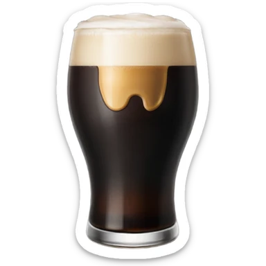 Guinness glass sticker