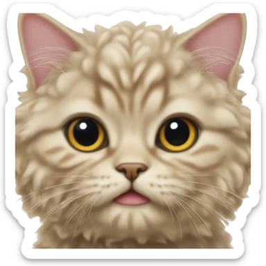 Selkirk Rex kitten  sticker