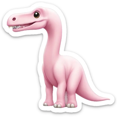light pink Brachiosaurus sticker