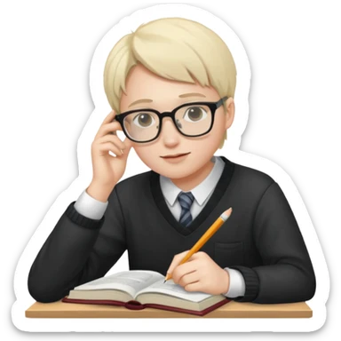 young economic student freak @emoji sticker