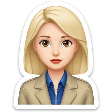 woman conservative jacket sticker