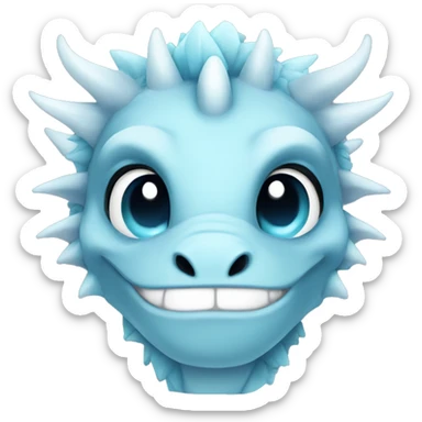 cryo dragon  sticker