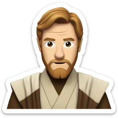 Obi Wan Kenobi from episode 4 of Star Wars sticker