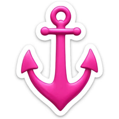 pink anchor  sticker