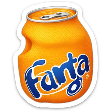 Fanta orange sticker