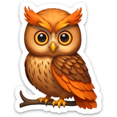 Un émojie chat chouette sticker