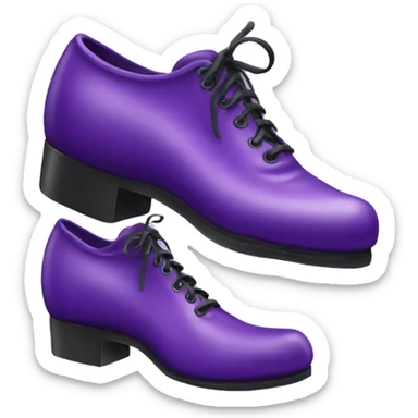 Tap shoe purple sticker