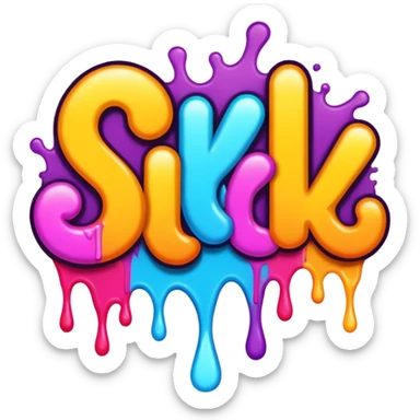 the word SICK in graffiti font sticker