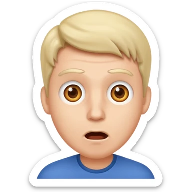 dame un emoji de hombre que de a entender algo sorprendente sticker