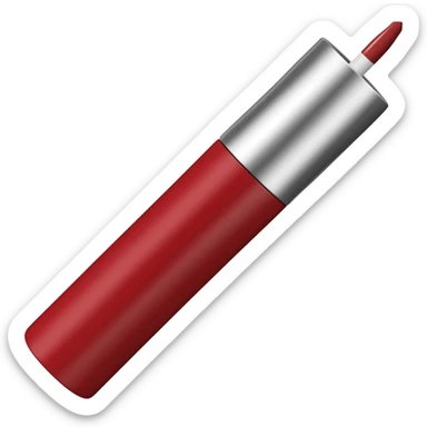 Red lip liner sticker