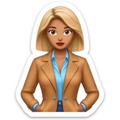 Modelo fashion estilo Mujer gigante sticker