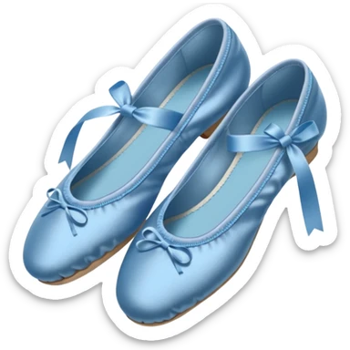 Blue ballet shoes sticker