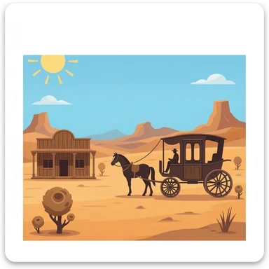 wild west sticker