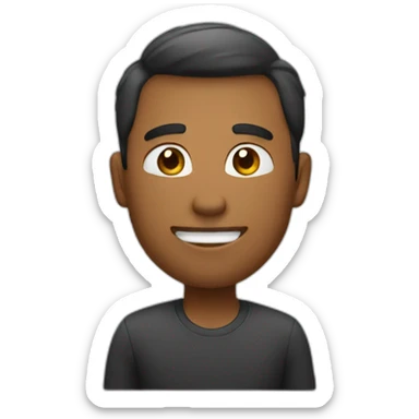 A man say thanks sticker