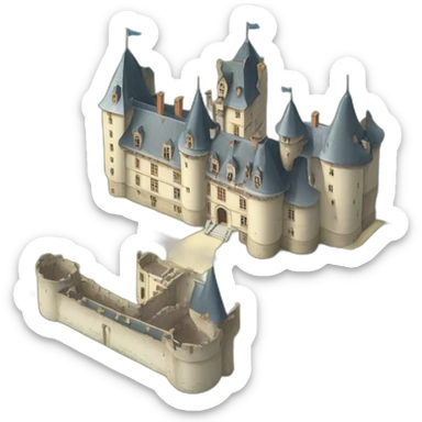 Château de Beauchamp Villaines-la-gonaies sticker